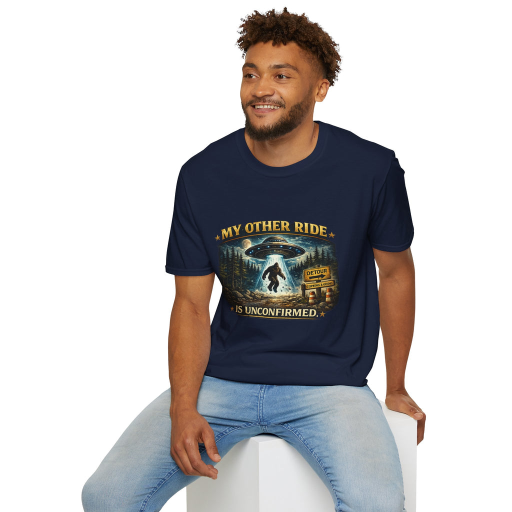 UFO Tee — "My Other Ride is Unconfirmed" Alien Abduction T-Shirt