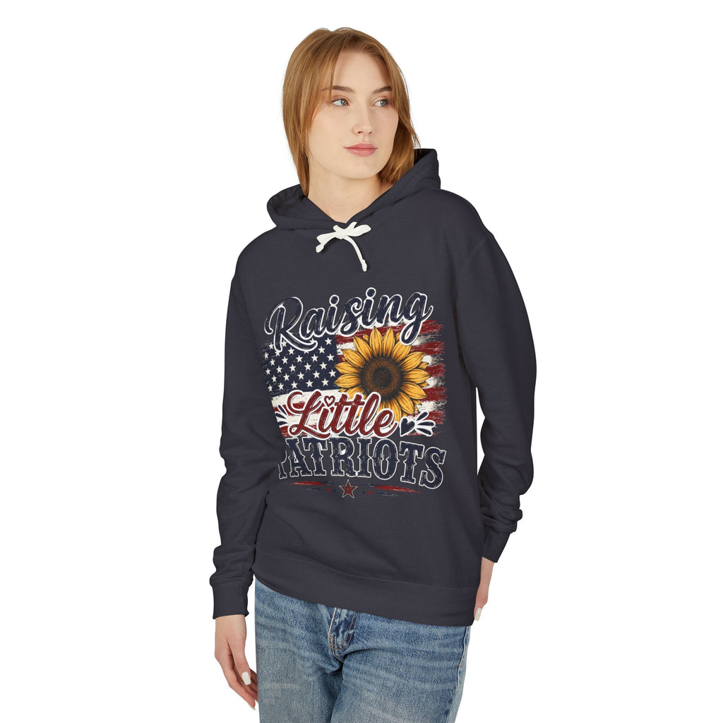 Raising Little Patriots 4th of July Hoodie — Patriotic Independence Day Sweatshirt