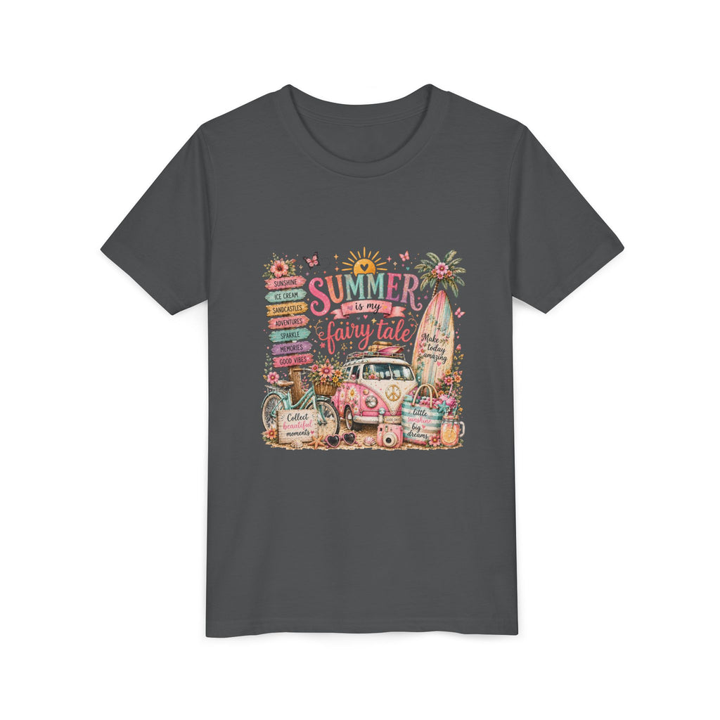 'Summer Fairy Tale' Retro Van Surf Graphic - Youth Tee