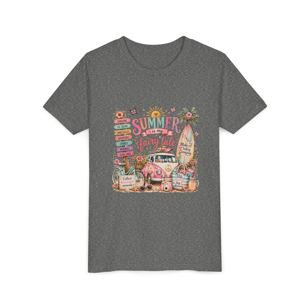 'Summer Fairy Tale' Retro Van Surf Graphic - Youth Tee