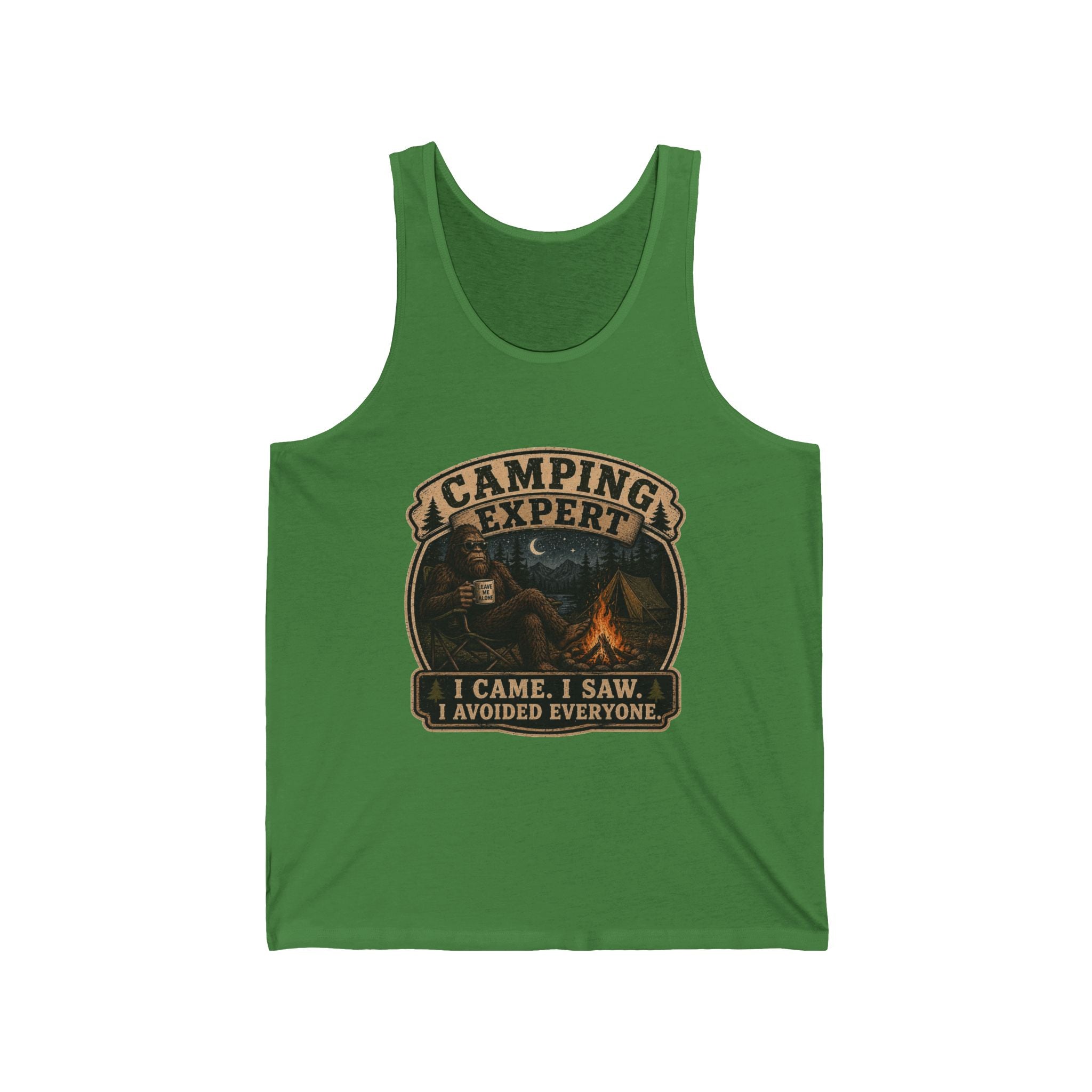 “I Came, I Saw, I Avoided Everyone” Funny Outdoor Shirt — Camping Expert Tank Top