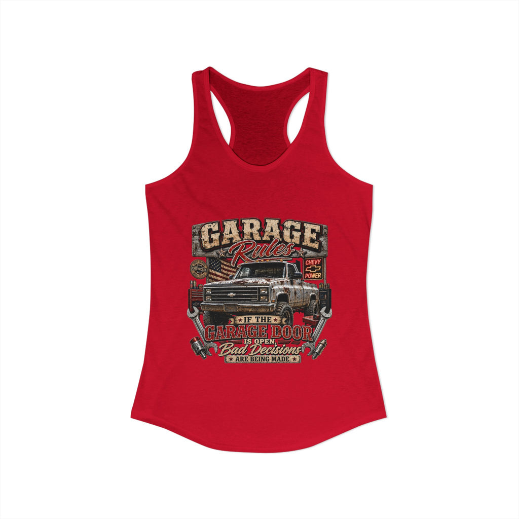 Garage Rules Ideal Racerback Tank