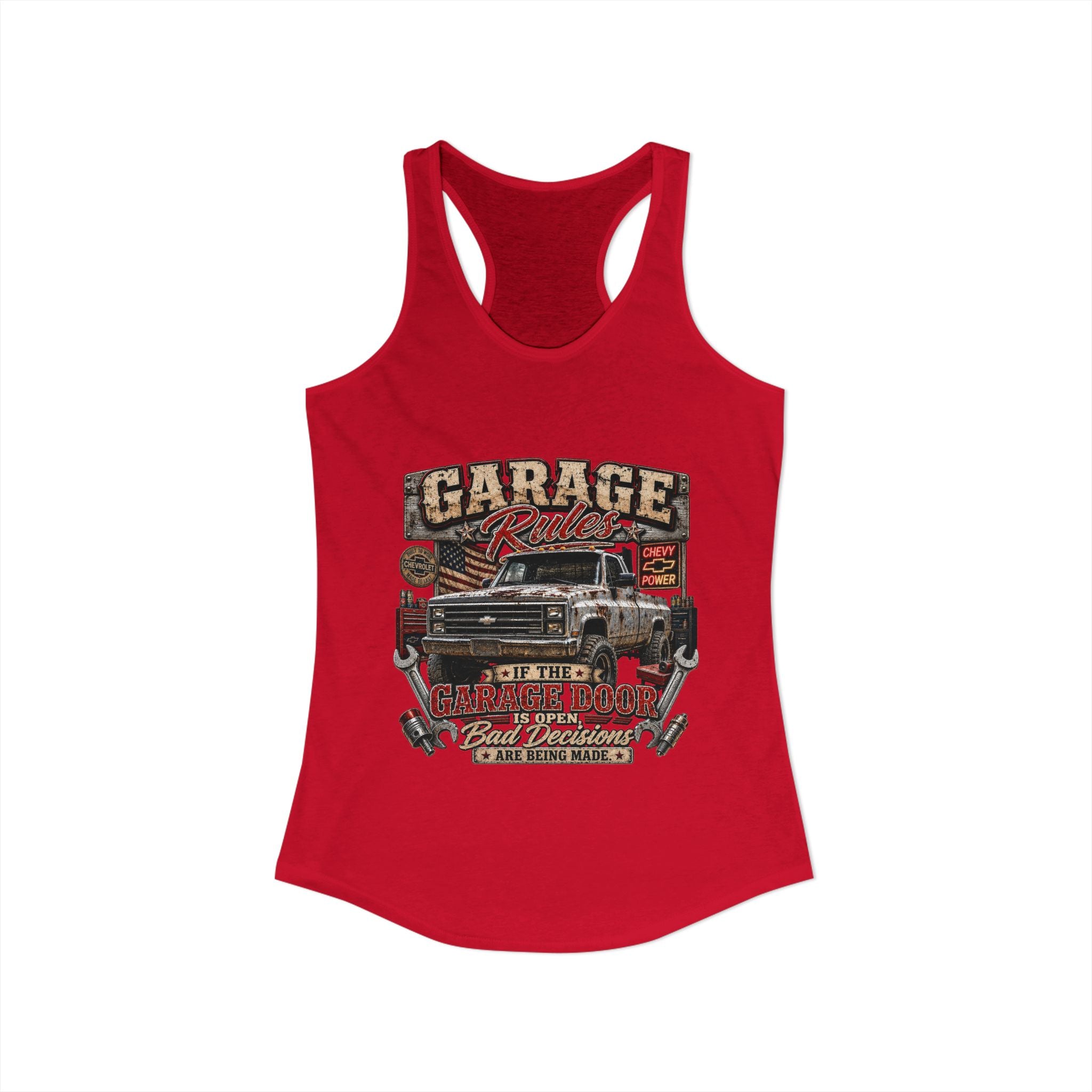 Garage Rules Ideal Racerback Tank