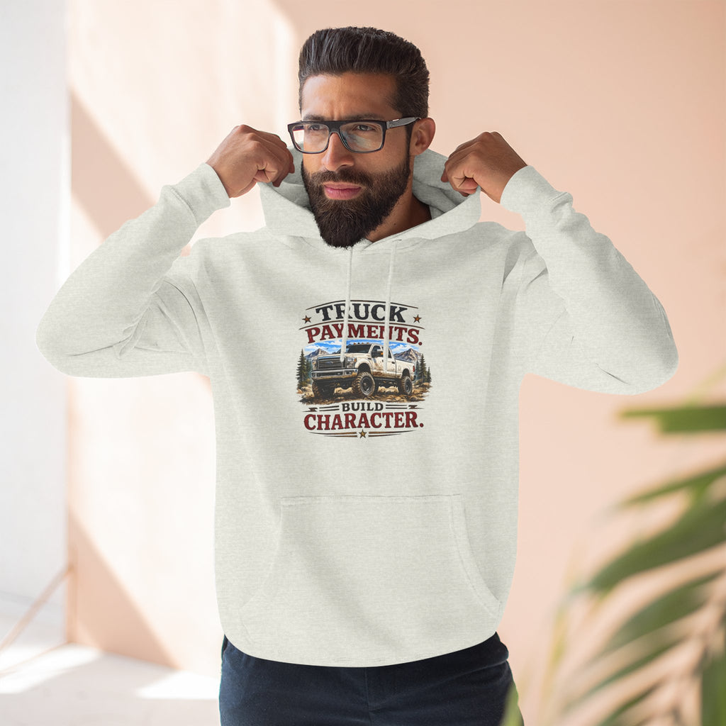 Three-Panel Fleece Hoodie