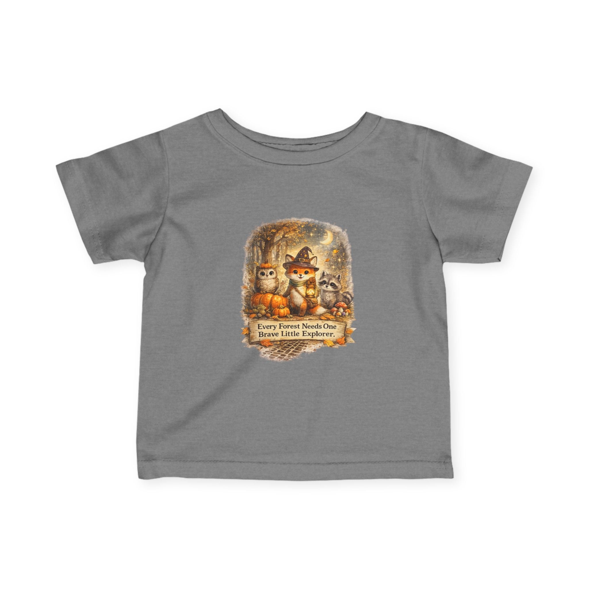 Woodland Halloween Critters "Every Forest Needs One Brave Little Explorer" — Infant Tee