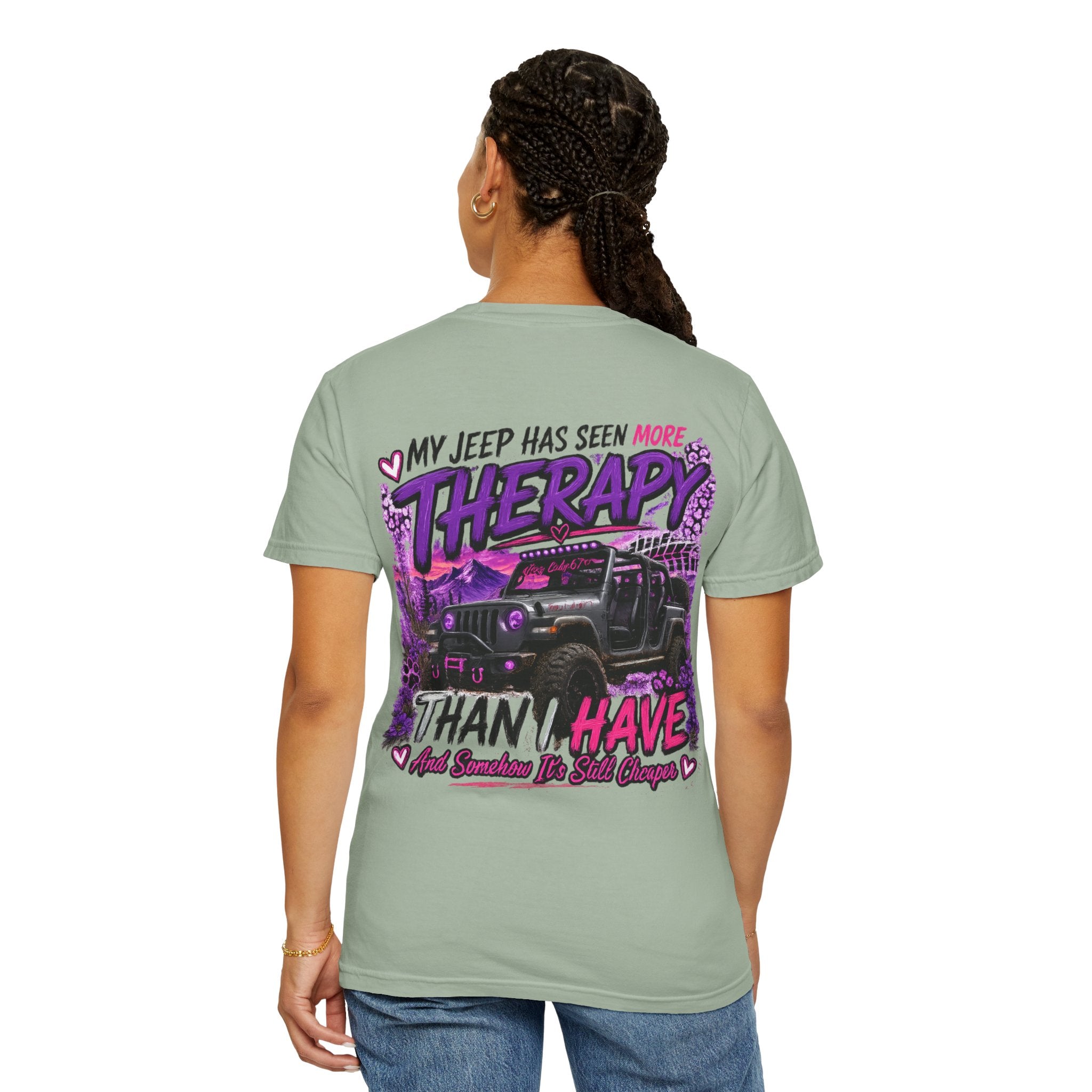 Jeep Therapy T‑Shirt — My Jeep Has Seen More Therapy Than I Have Graphic Tee