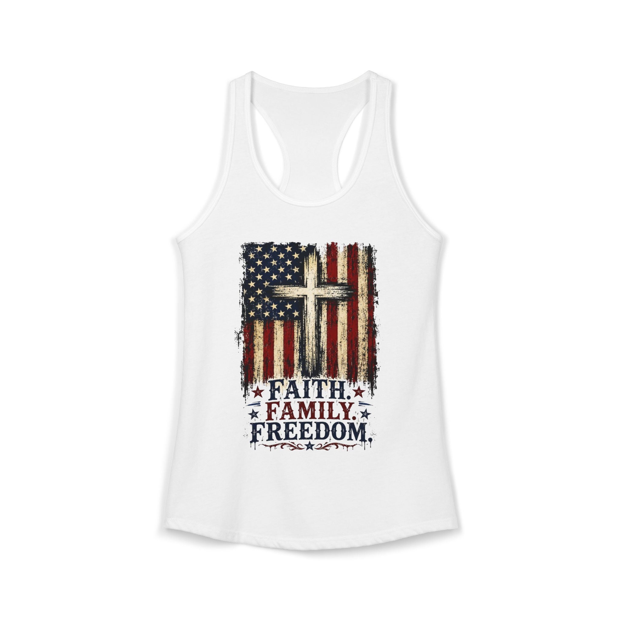 4th of July Women's Racerback Tank — Patriotic Independence Day Tank Top