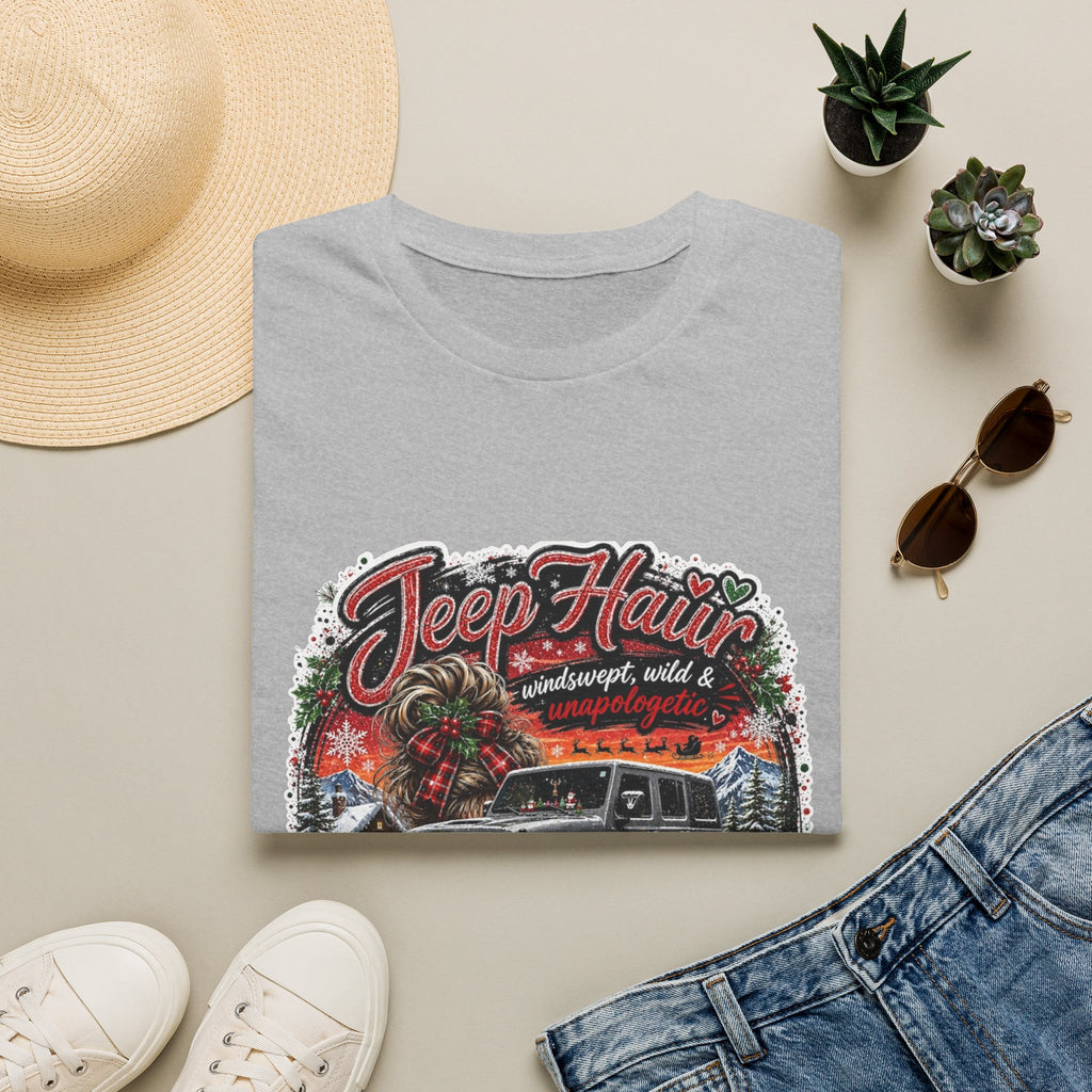 Jeep Hair Don’t Care T‑Shirt — Vintage Off‑Road Adventure Graphic Tee