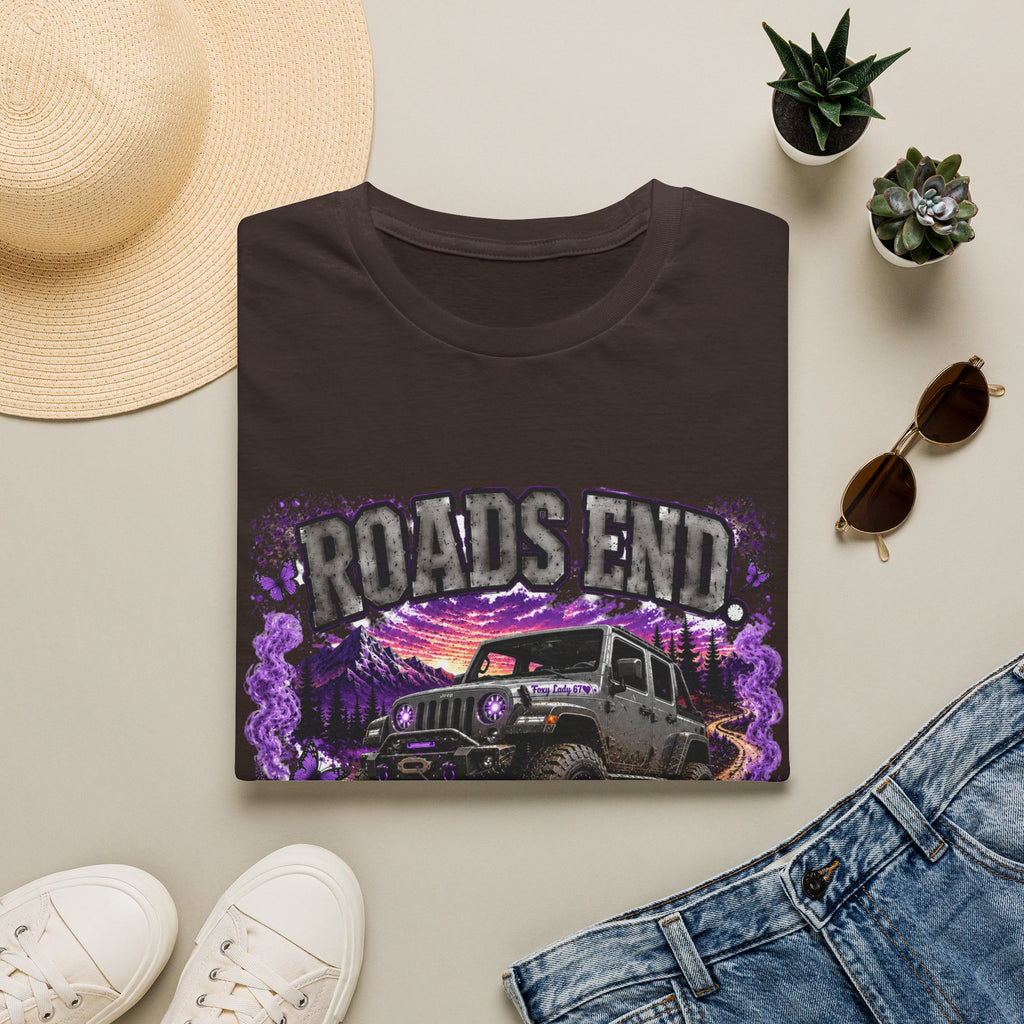 Roads End Jeep (Purple) Unisex Softstyle T-Shirt