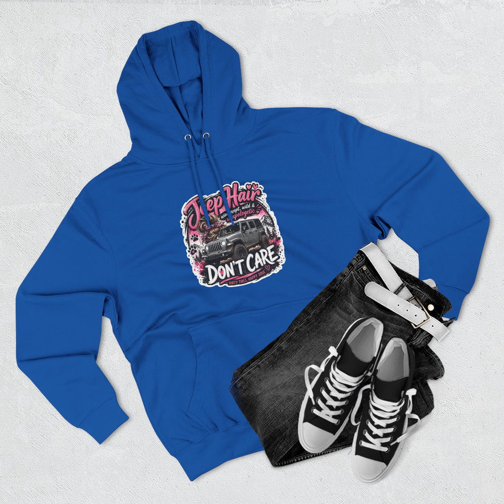 Jeep Hair Don't Care Three-Panel Fleece Hoodie