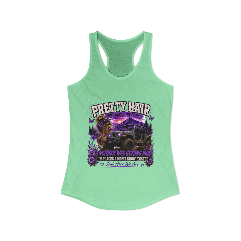 Pretty Hair Jeep Women's Ideal Racerback Tank