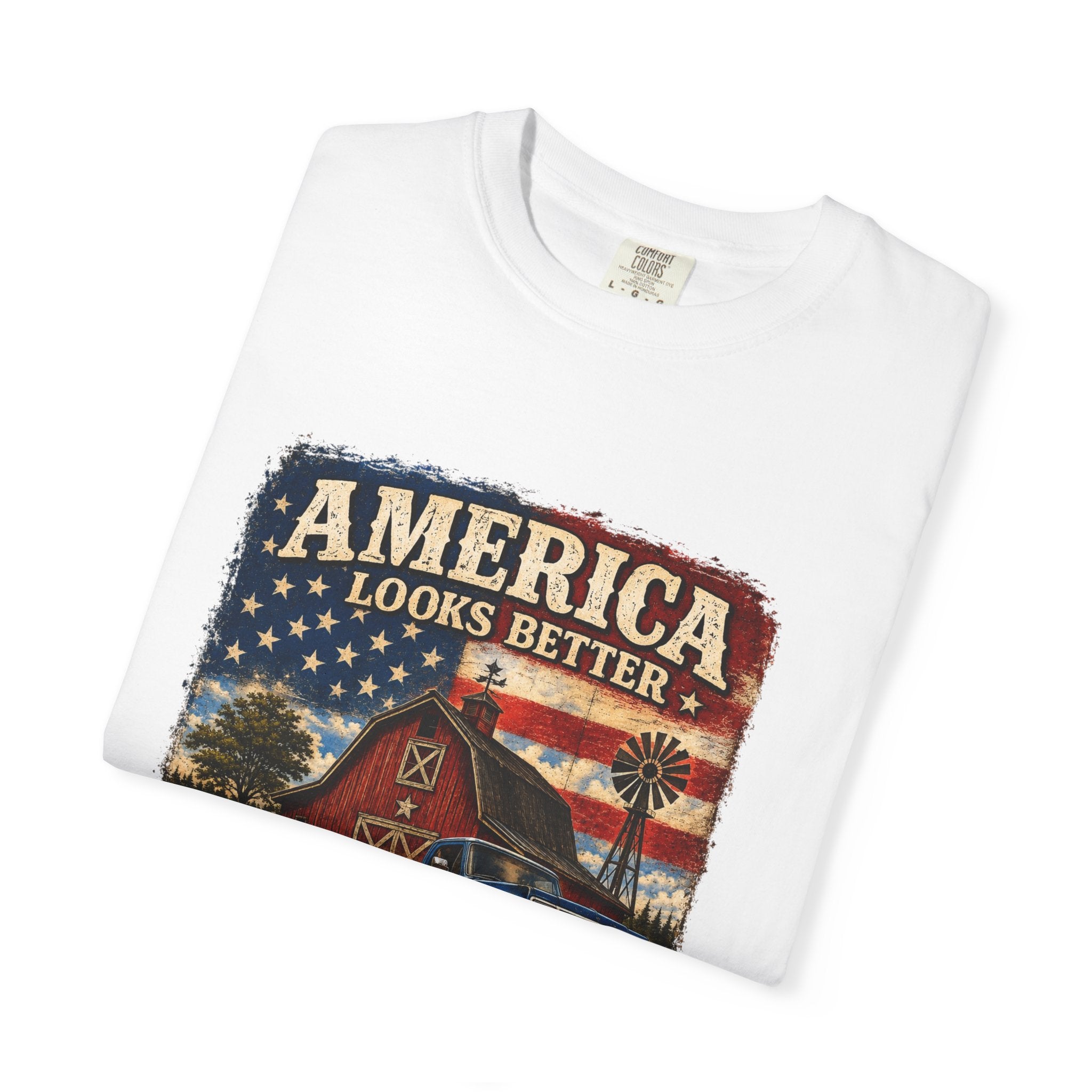 America Looks Better From a Dirt Road T-Shirt