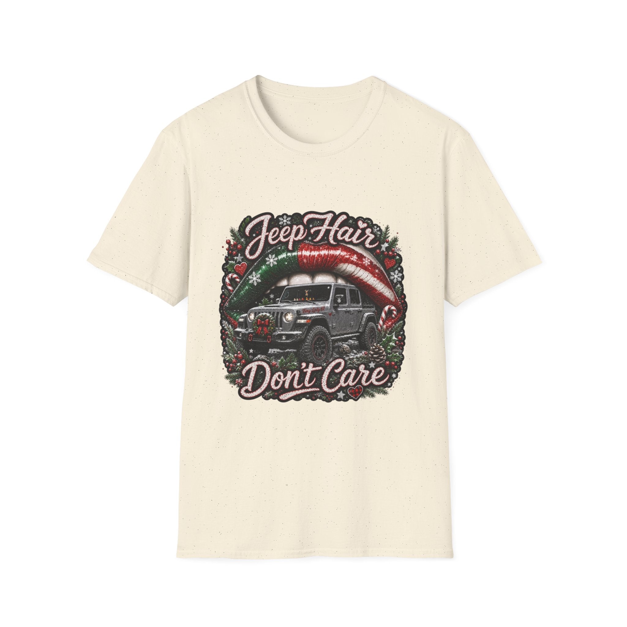 Jeep Hair Don't Care T-Shirt — Holiday Jeep Lover Graphic Tee