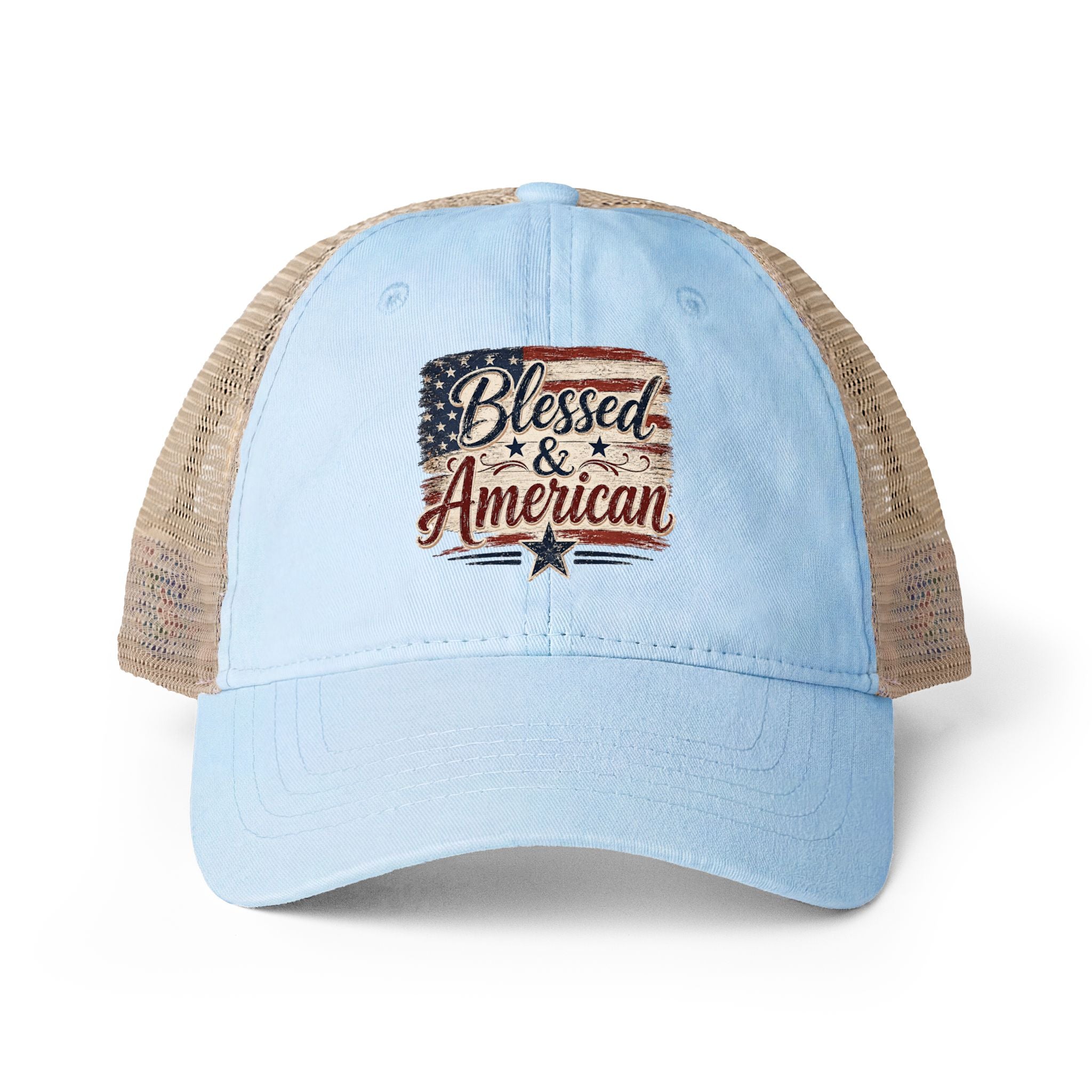 Women's Washed Mesh-Back Cap