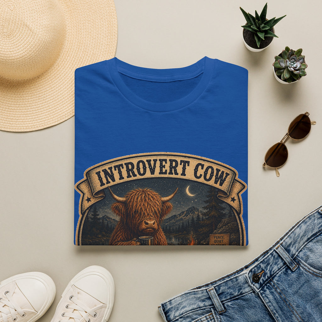 Inrovert Highland Cow Unisex Softstyle T-Shirt
