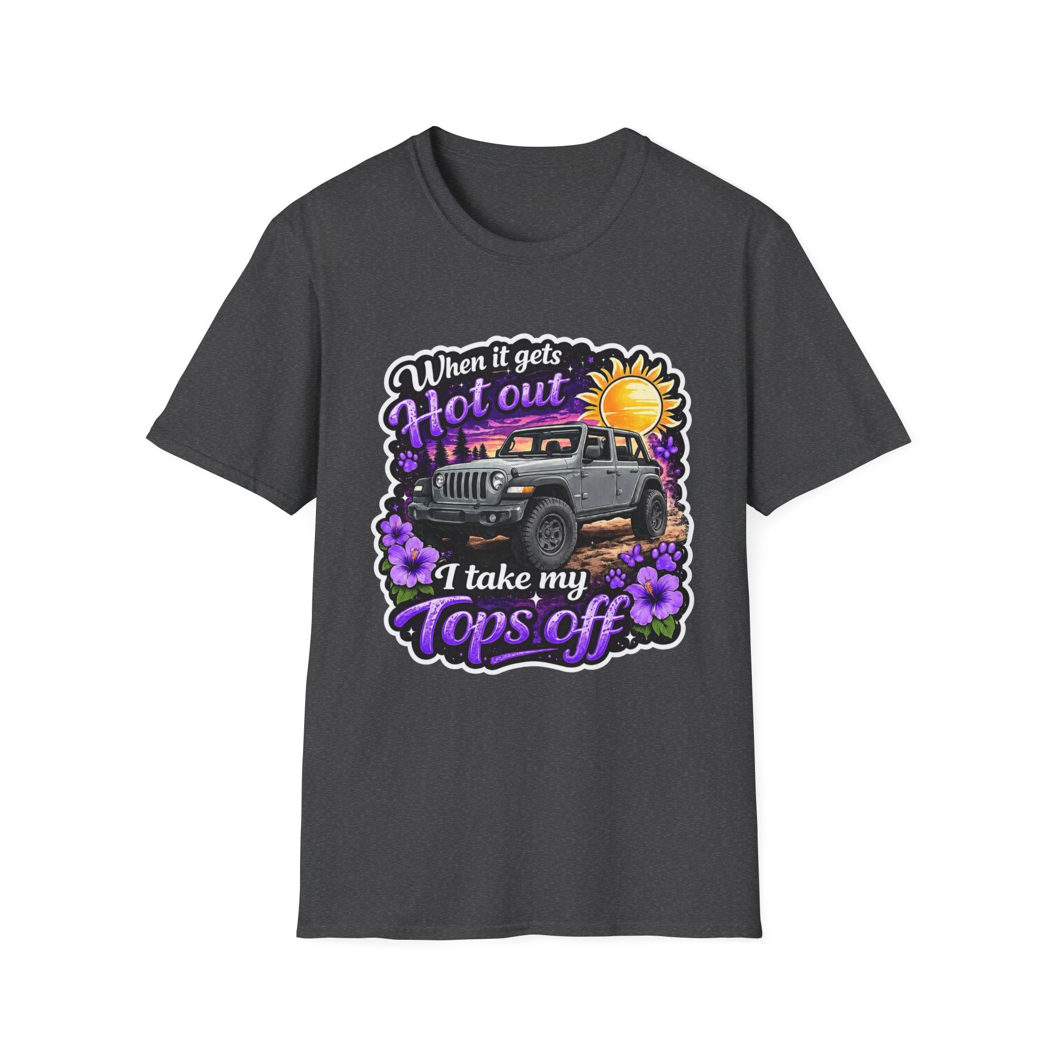 When It Gets Hot (Purple) Unisex Softstyle T-Shirt