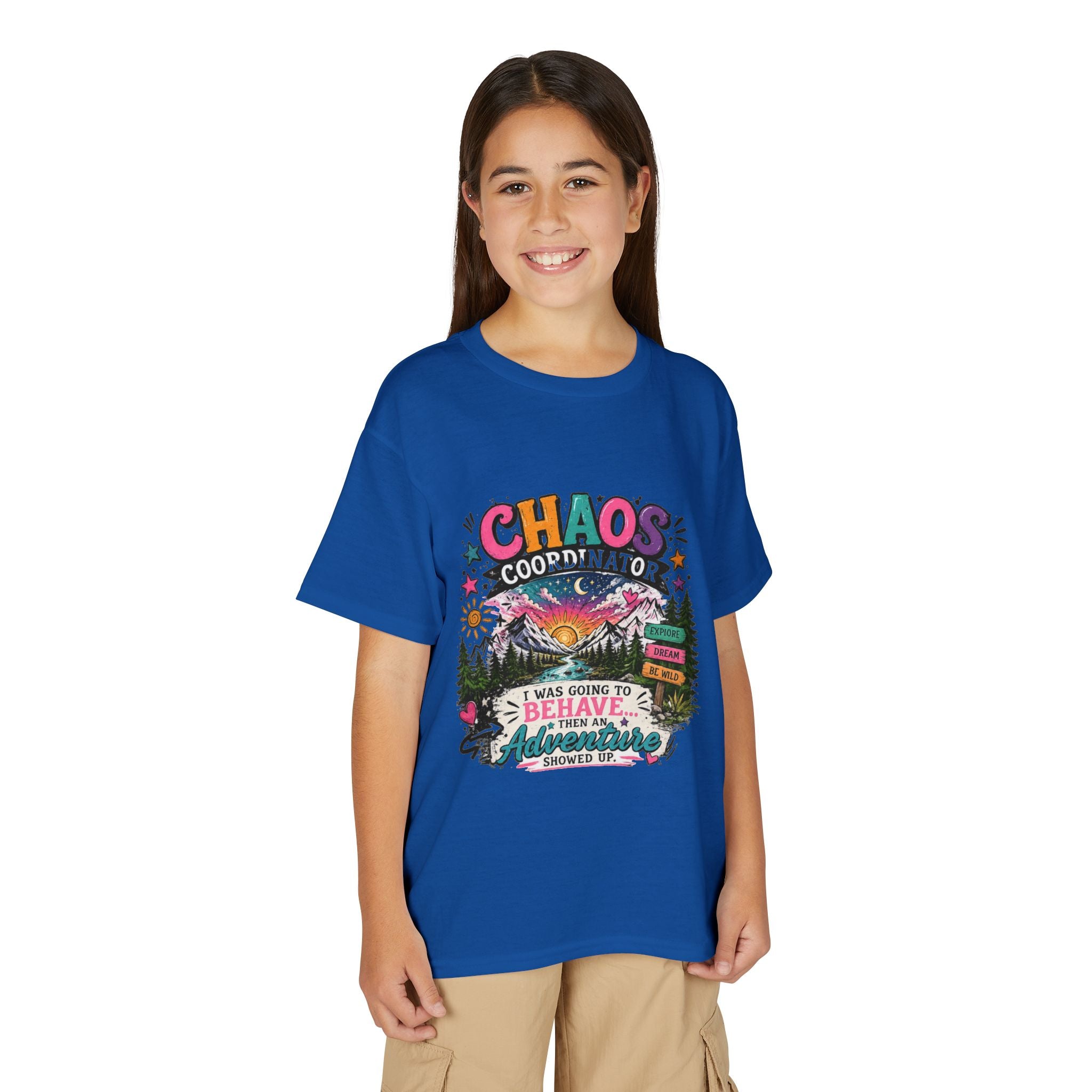 'Chaos Coordinator' Adventure Graphic Tee (Was Going to Behave, Then an Adventure Showed Up) — Youth T-Shirt