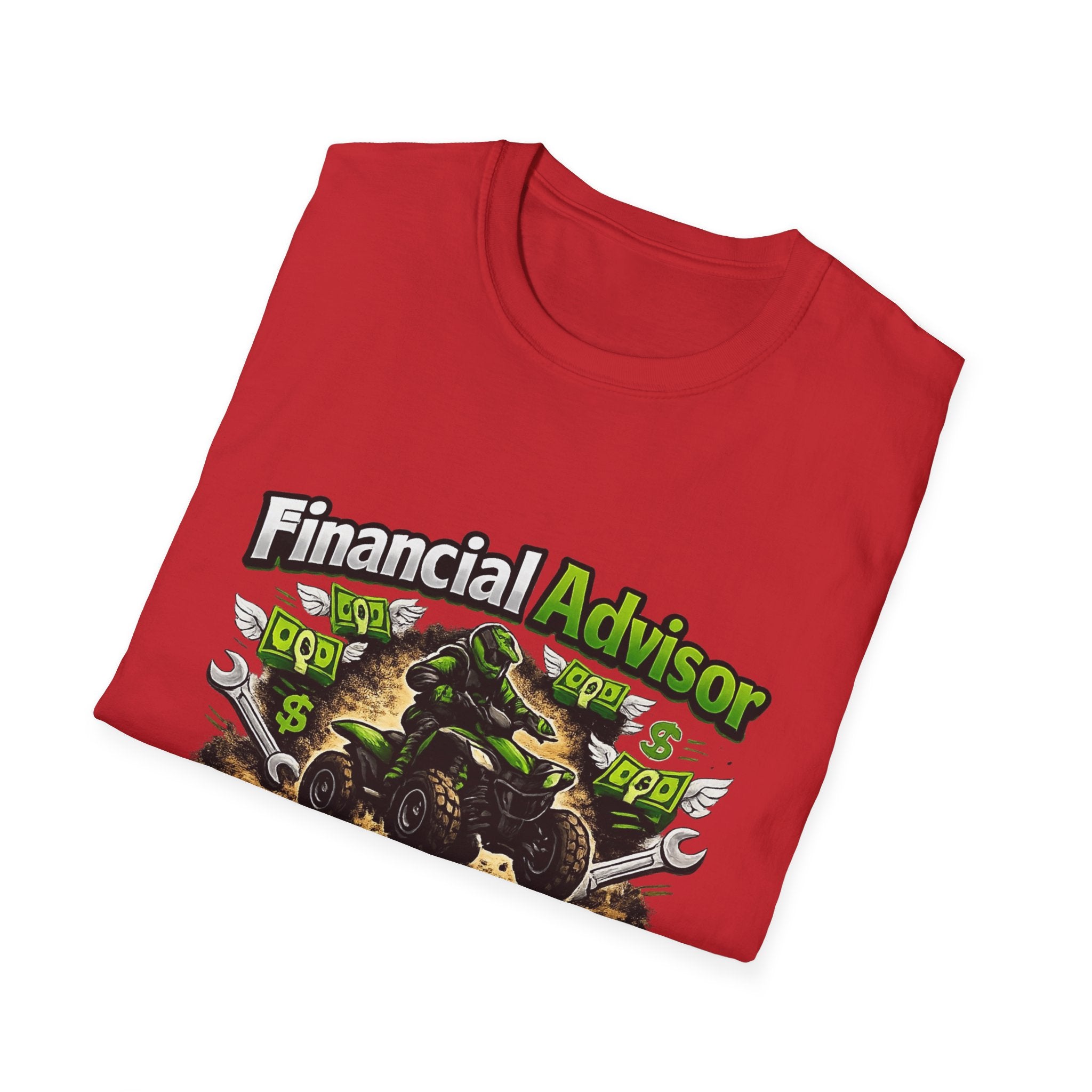 Financial Advisor ATV T‑Shirt — "Apparently I Know More ATV Parts" Money Mechanic Tee