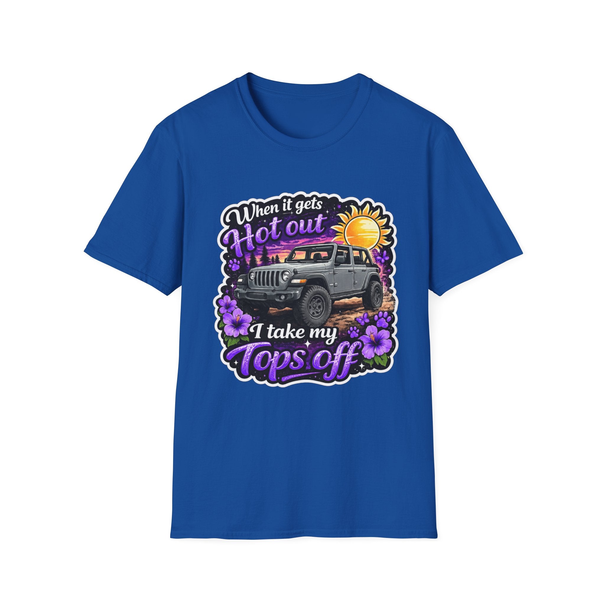 When It Gets Hot (Purple) Unisex Softstyle T-Shirt