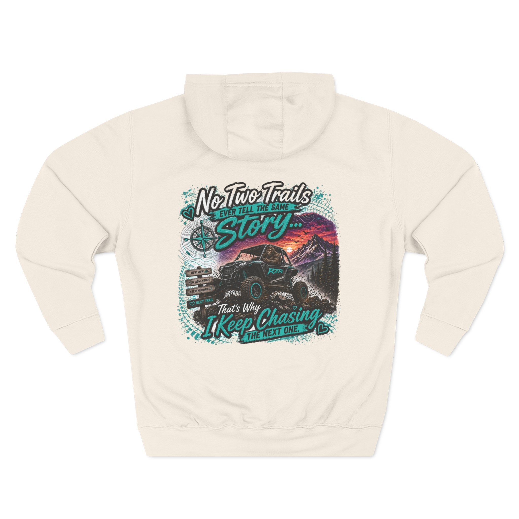 "No Two Trails Tell the Same Story" Adventure Graphic Pullover - Off-Road Hoodie