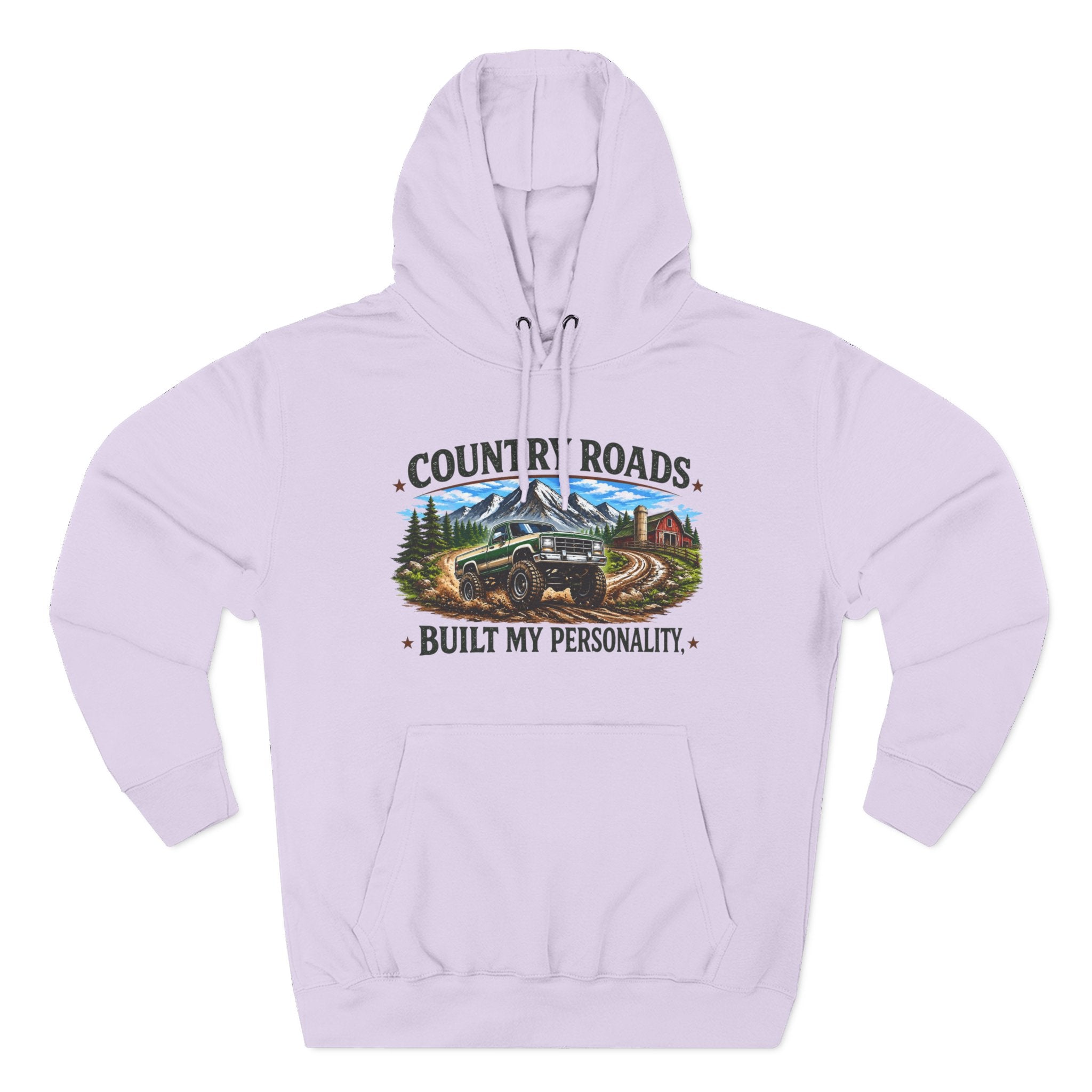 Country Roads Hoodie — "Country Roads Built My Personality" Graphic Hoodie