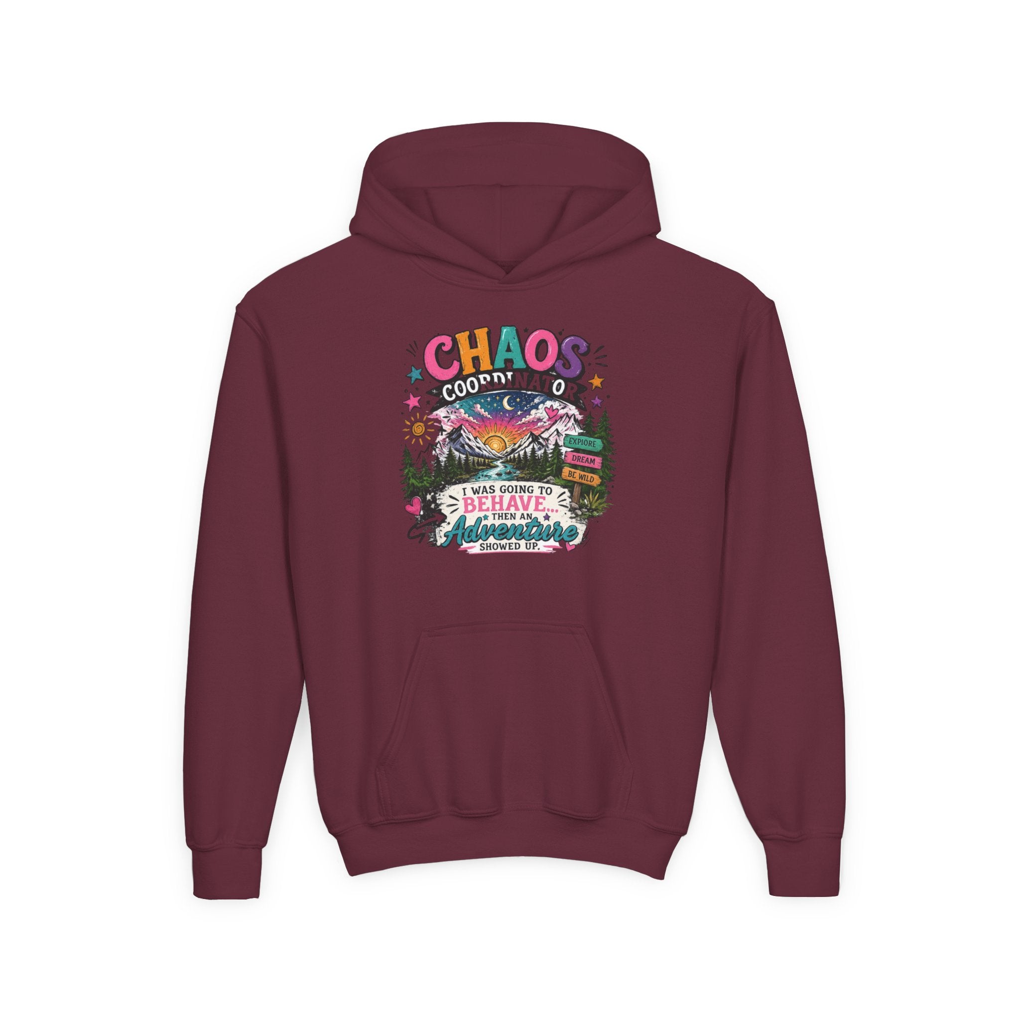 Chaos Coordinator Youth Heavy Blend Hooded Sweatshirt