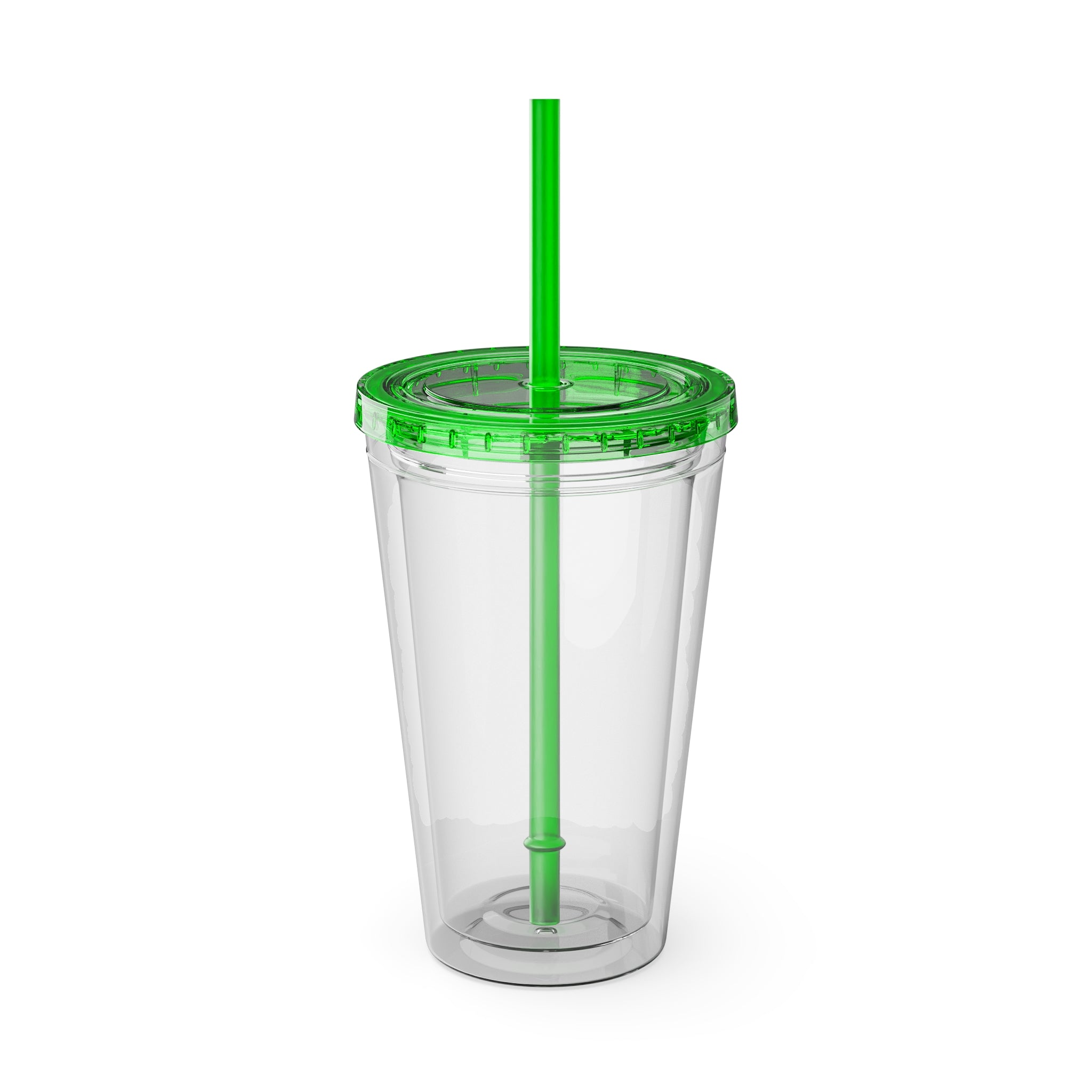 When It Gets Hot Out, I Take My Tops Off - Sunsplash Tumbler with Straw, 16oz