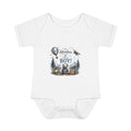 "The Adventure Begins, Little Boy!" Woodland Plane Design — Adventure Awaits Baby Bodysuit