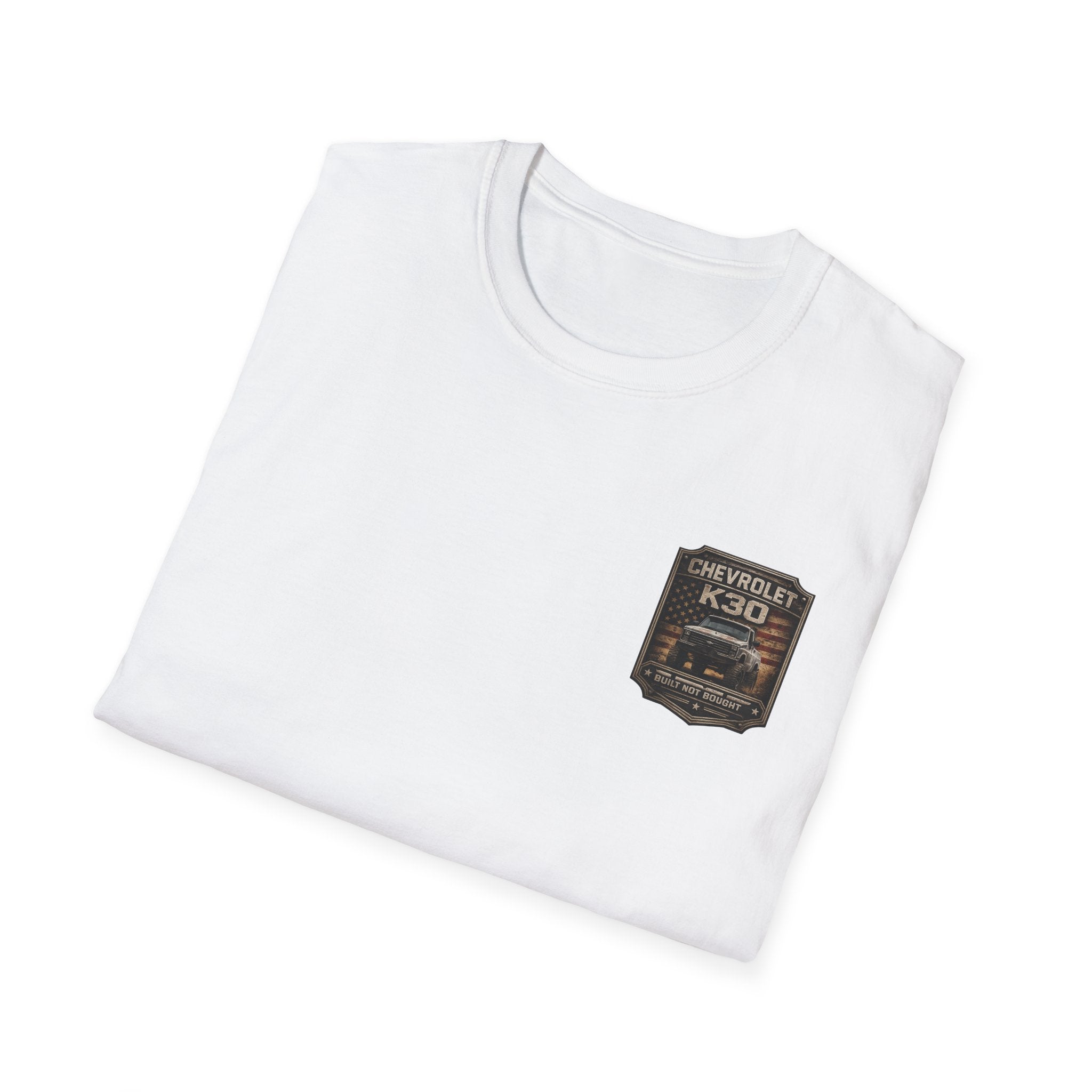 Square Body Soul - Chevrolet K30 Vintage Truck Pocket T‑Shirt