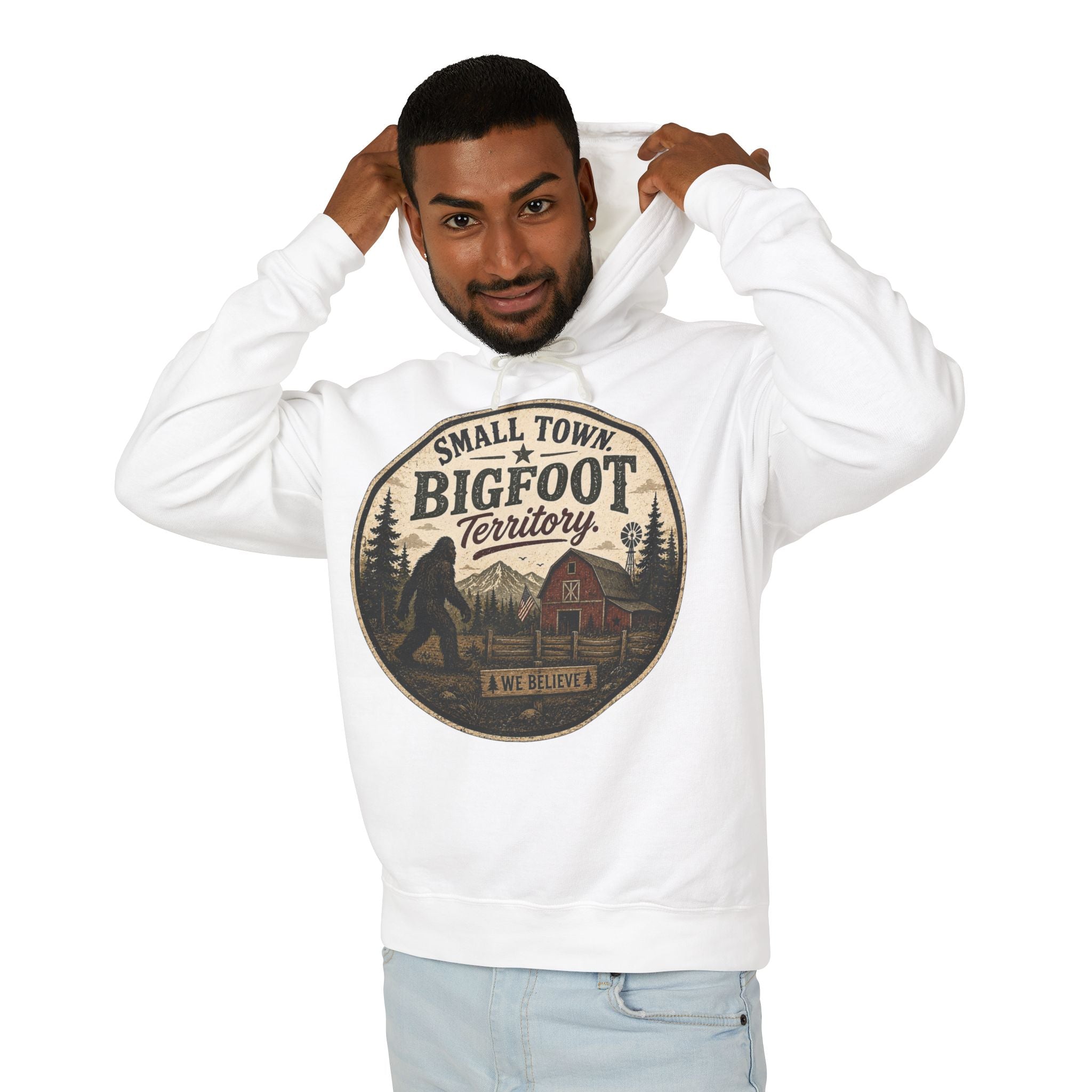 Small Town Bigfoot Territory Hooded Sweatshirt