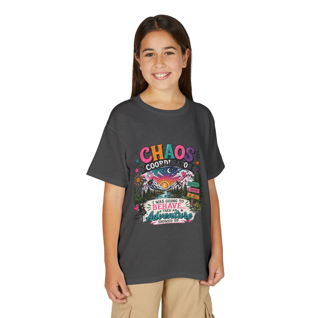'Chaos Coordinator' Adventure Graphic Tee (Was Going to Behave, Then an Adventure Showed Up) — Youth T-Shirt
