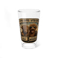 "Before Coffee / After Coffee" Cow Illustration Funny — 16oz Mixing Glass