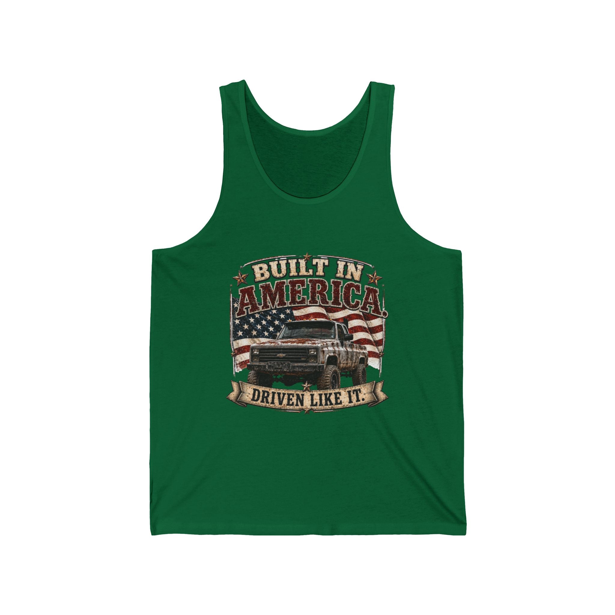 Built In America Chevy Truck Jersey Tank