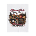 "Three Girls One Trail, A Thousand Memories" Off-Road Adventure Throw – Velveteen Plush Blanket