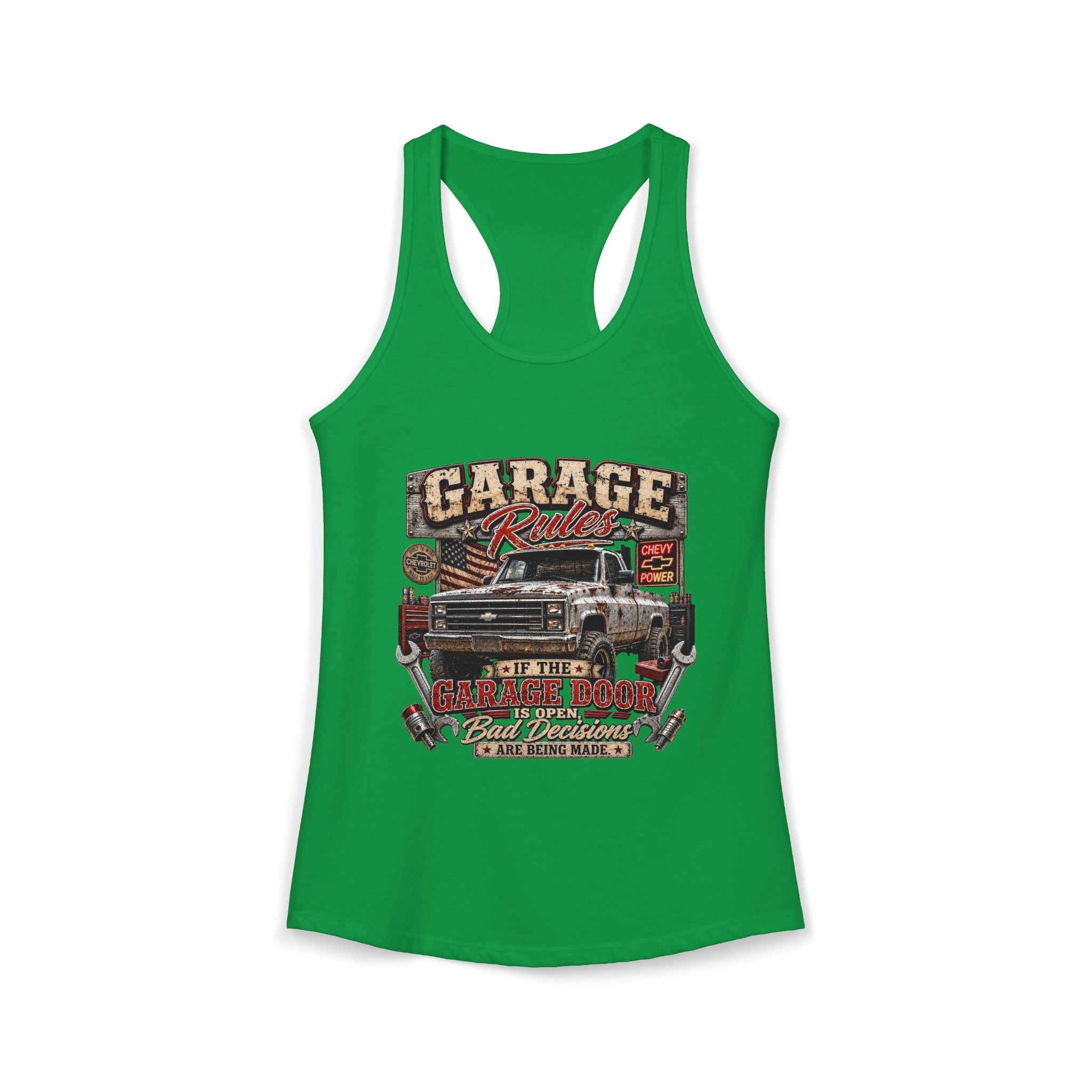 Garage Rules Ideal Racerback Tank