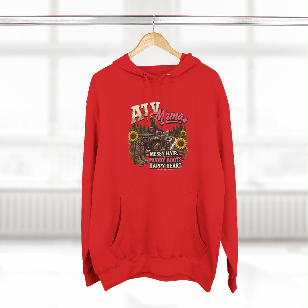 Mama Farm Hoodie — Messy Hair, Muddy Boots Graphic Sweatshirt