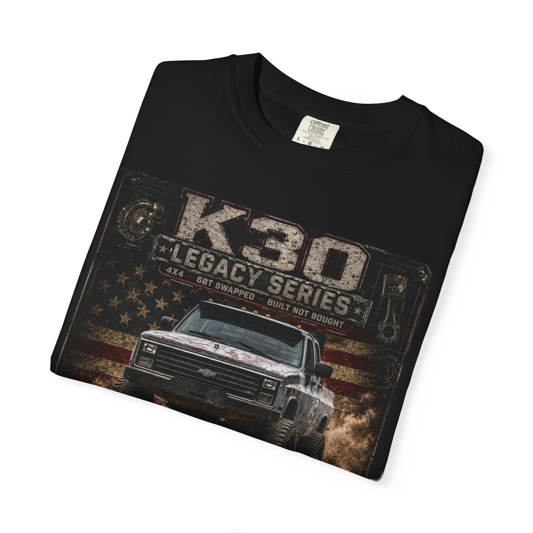 Chevrolet K30 Legacy Series T-Shirt — Vintage Off-Road Truck Graphic