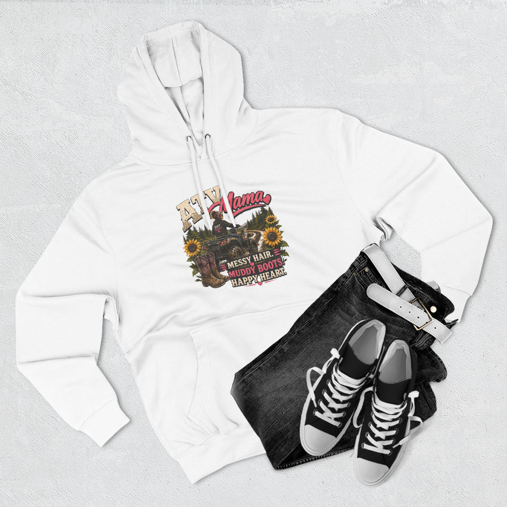 Mama Farm Hoodie — Messy Hair, Muddy Boots Graphic Sweatshirt