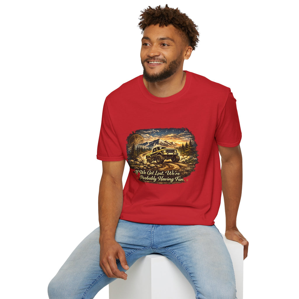 Off-Road Adventure T-Shirt – 'We’ve Got Lost, We’re Probably Having Fun' Scenic Truck Tee