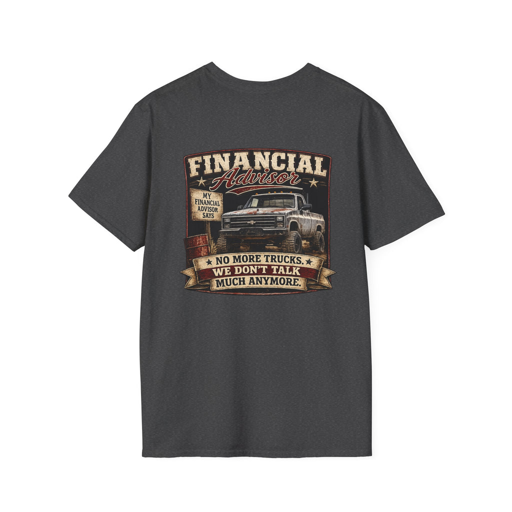 Financial Adviser - Chevrolet K30 Vintage Truck T-Shirt – Retro Chevy K-30 Badge Chest Tee