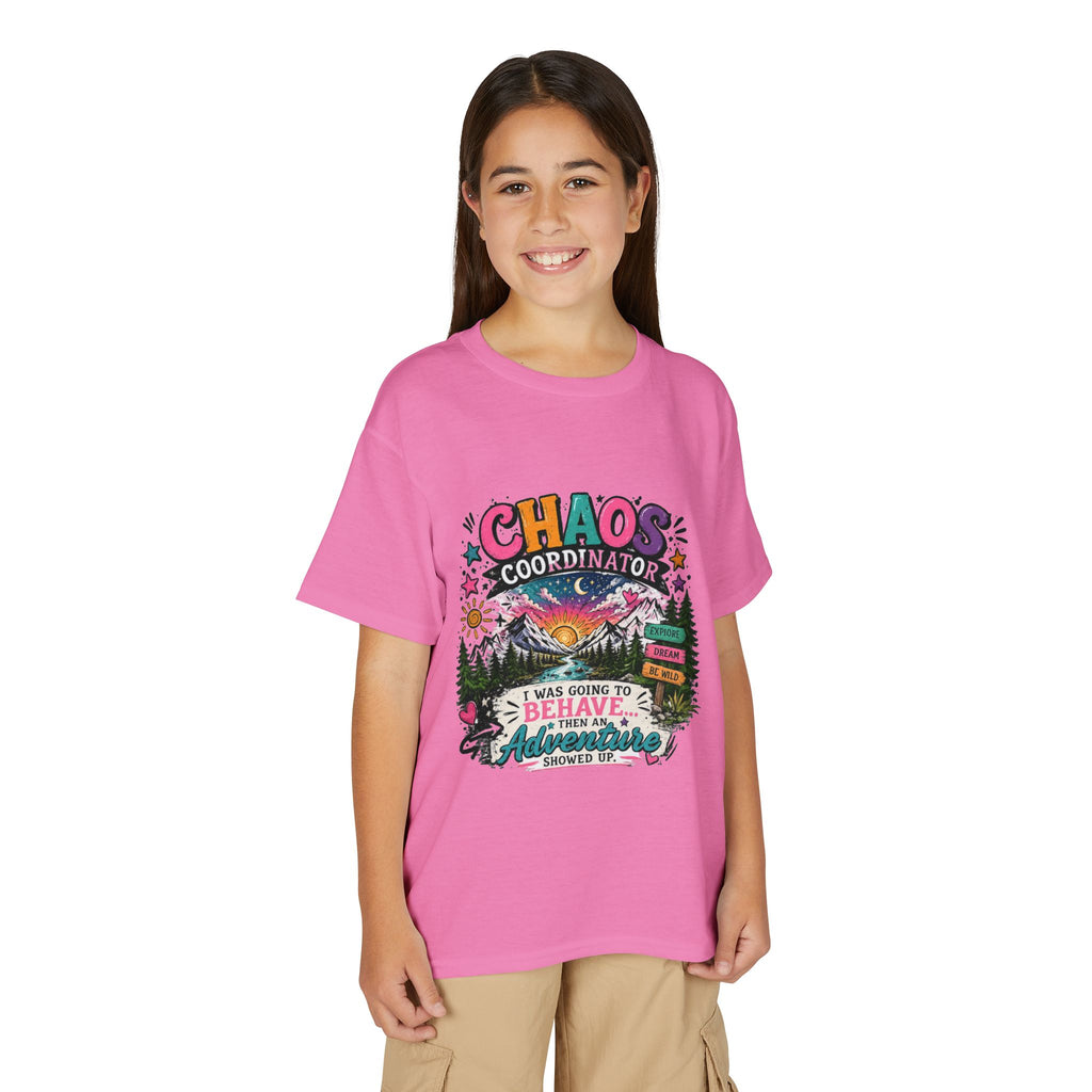 'Chaos Coordinator' Adventure Graphic Tee (Was Going to Behave, Then an Adventure Showed Up) — Youth T-Shirt
