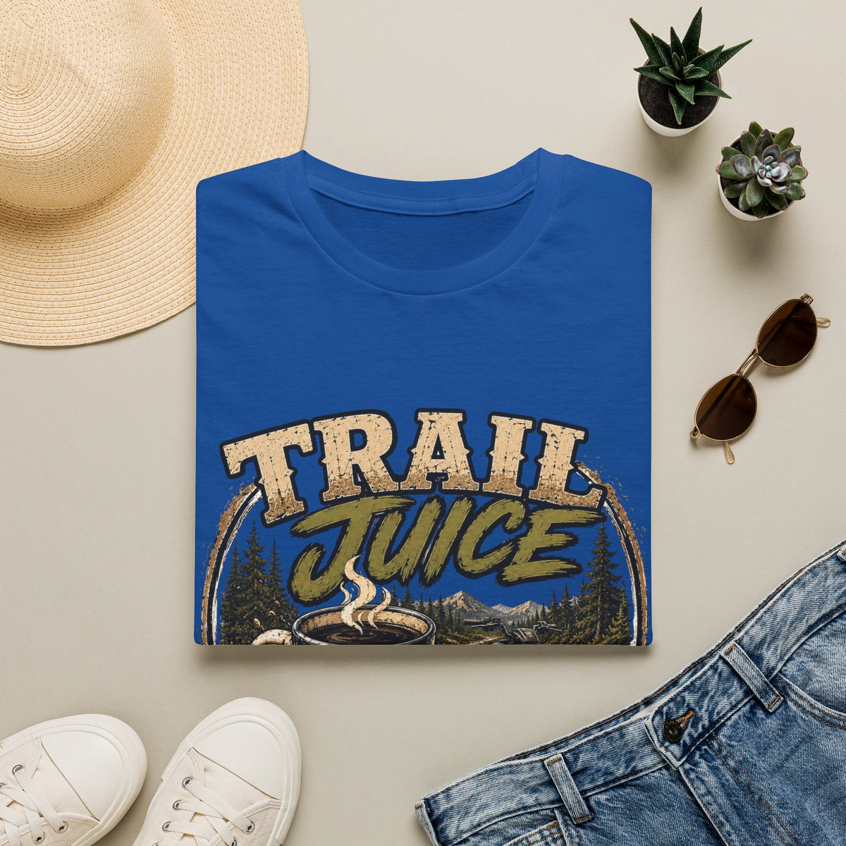 Trail Juice T-Shirt — Vintage Outdoor Camping Graphic