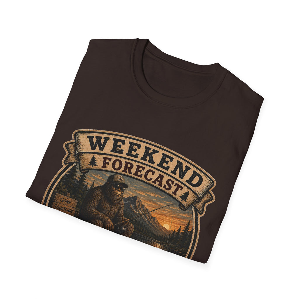 Weekend Forecast T-Shirt — 100% Chance of Avoiding People Graphic Tee