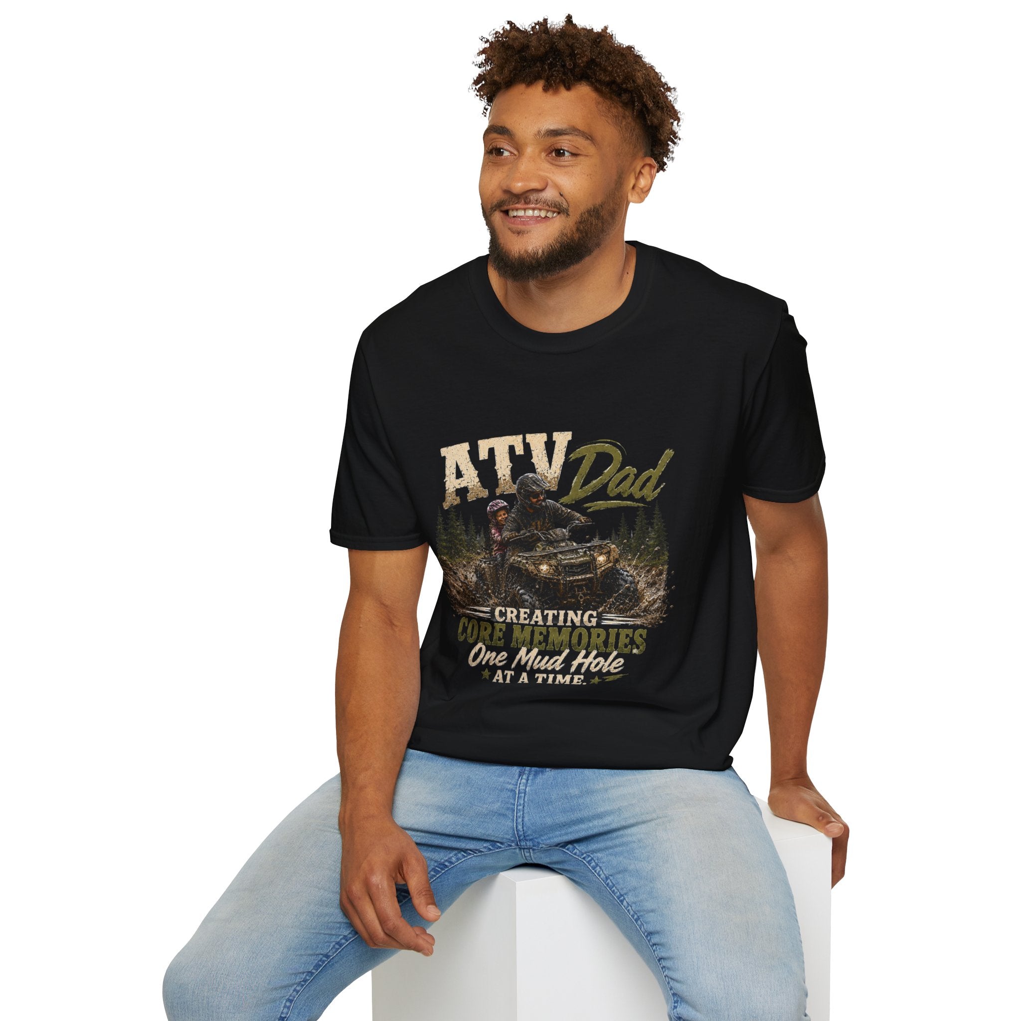 ATV Dad T-Shirt – "Creating Core Memories One Mud Hole at a Time" Outdoor Riding Tee