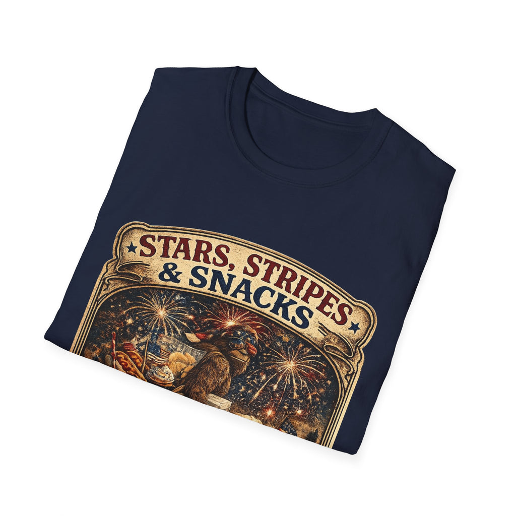 Patriotic 'Stars, Stripes & Snacks' T-Shirt