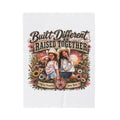 Built Different Raised Together Velveteen Plush Blanket