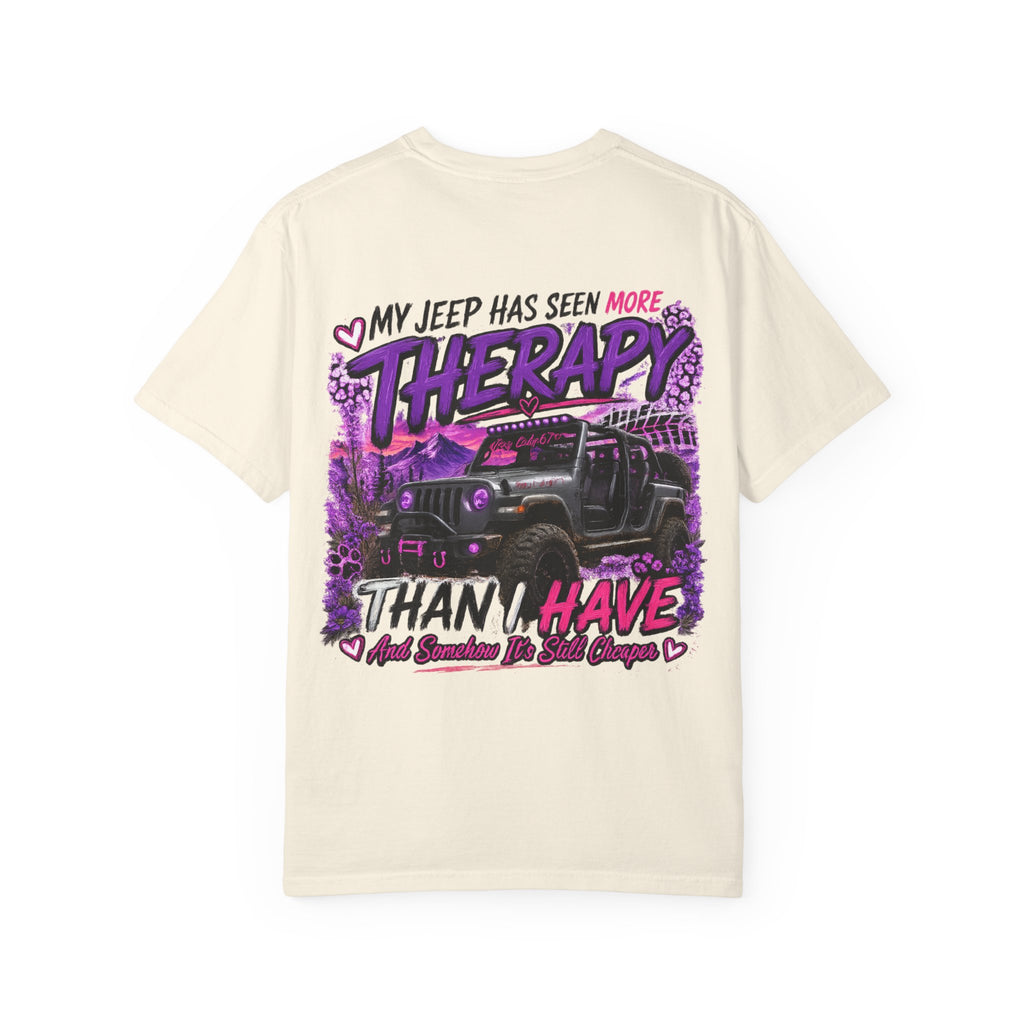 Jeep Therapy T‑Shirt — My Jeep Has Seen More Therapy Than I Have Graphic Tee