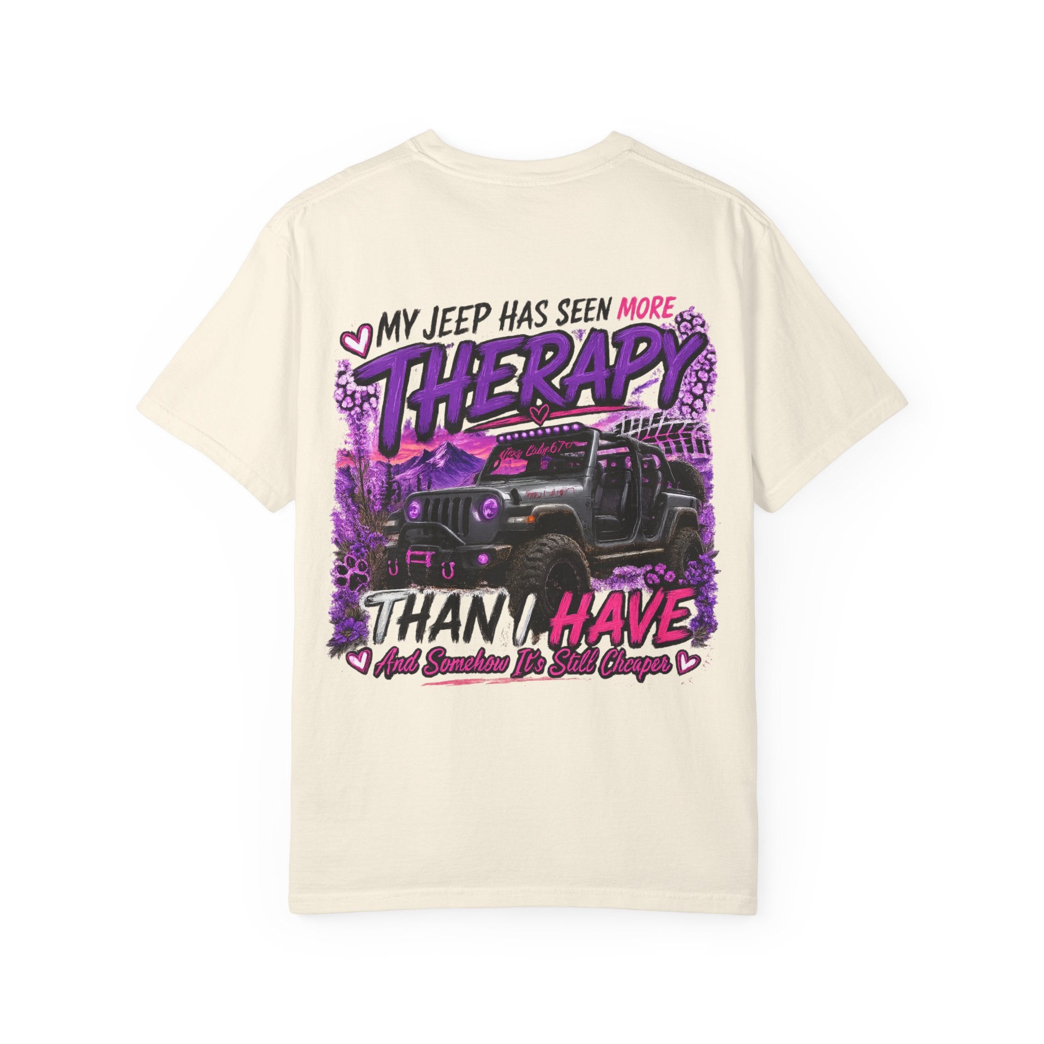 Jeep Therapy T‑Shirt — My Jeep Has Seen More Therapy Than I Have Graphic Tee