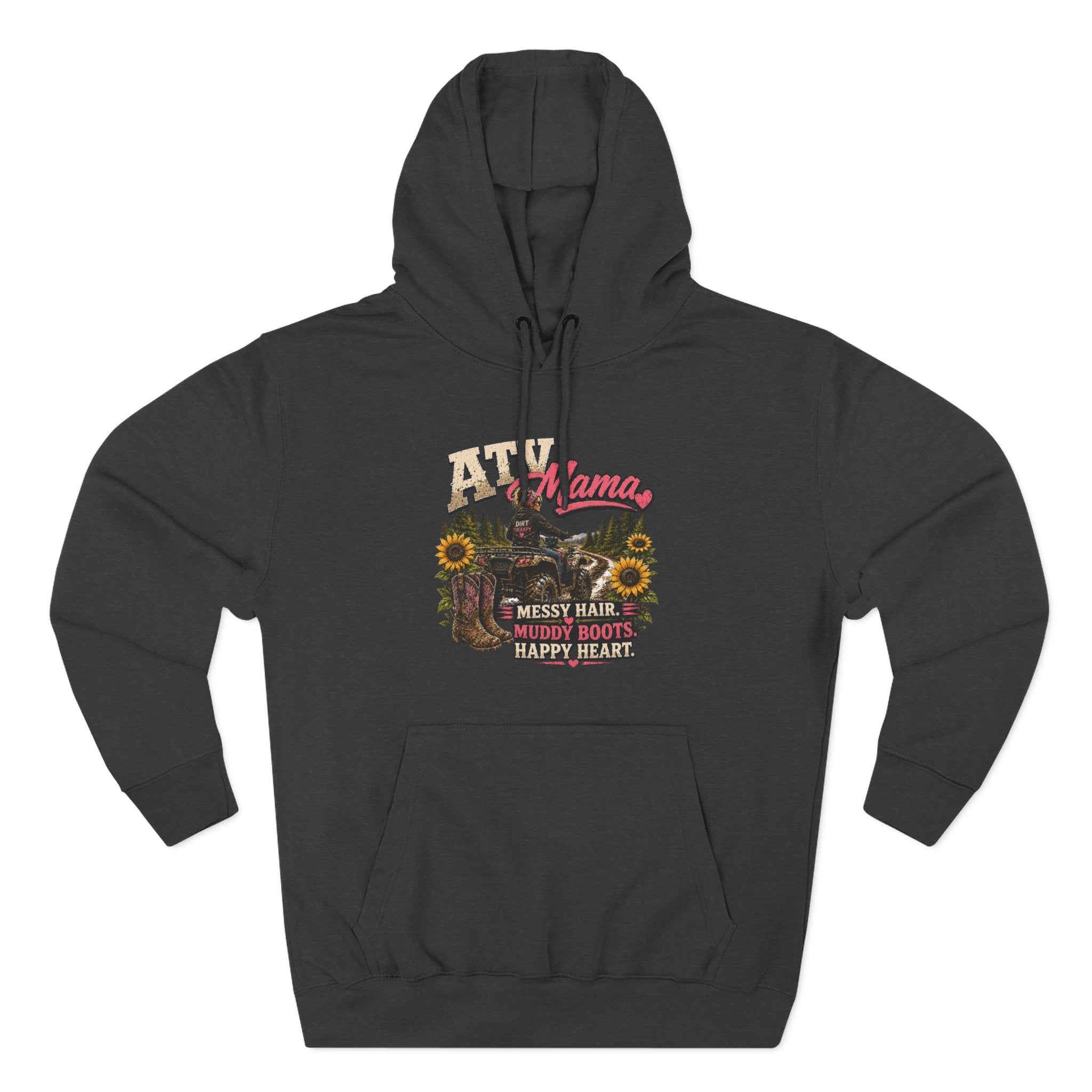 Mama Farm Hoodie — Messy Hair, Muddy Boots Graphic Sweatshirt