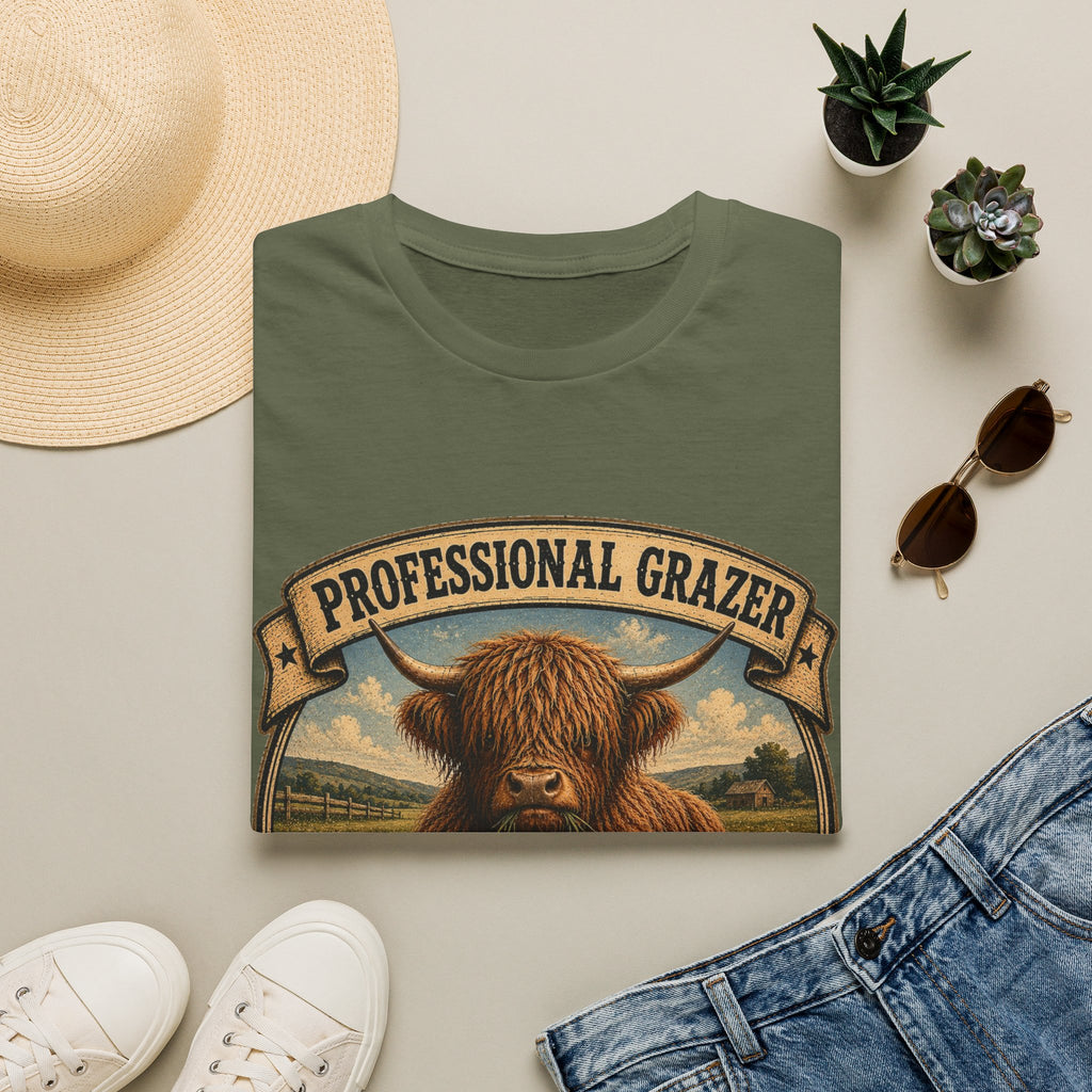 Professional Grazer Highland Cow Unisex Softstyle T-Shirt